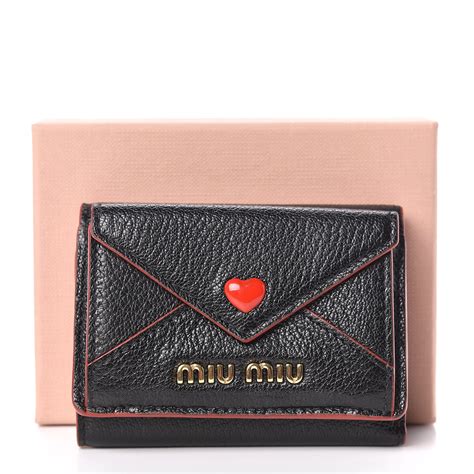 miu miu wallet love letter|Small Madras Love wallet Black .